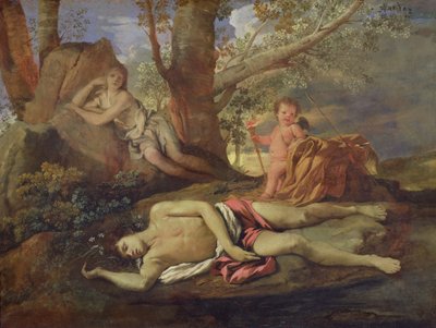 Eco y Narciso de Nicolas Poussin